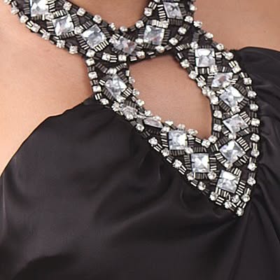 Black Rhinestone Halter Jumpsuit