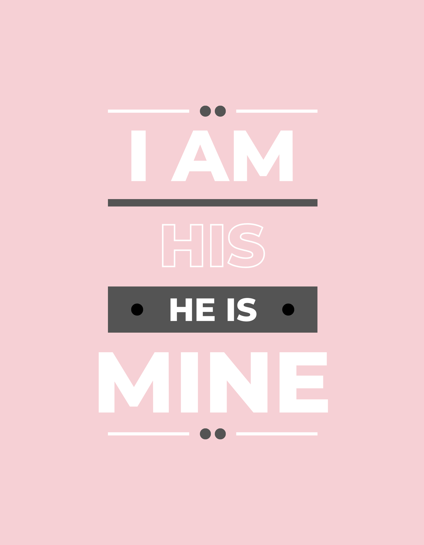 I Am His, He Is Mine™ Faith Tee – Pink