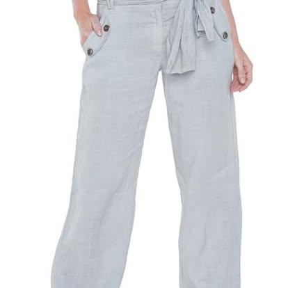 Wide-Leg Denim Pants