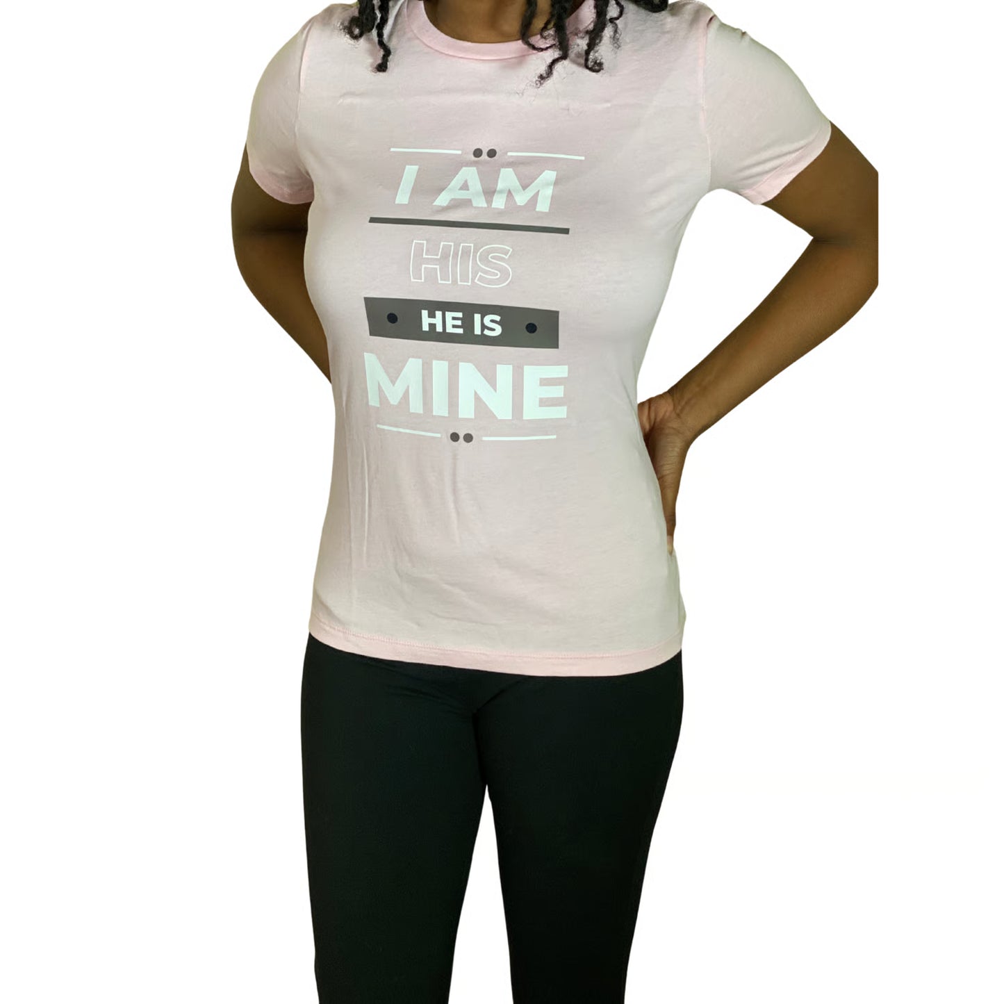 I Am His, He Is Mine™ Faith Tee – Pink