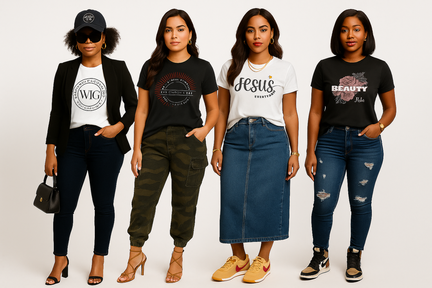 Faith & Boldness Tee Collection – W.I.G Apparel™