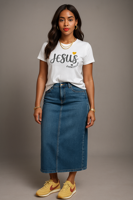 T-shirt « Jésus est tout pour moi » – Blanc