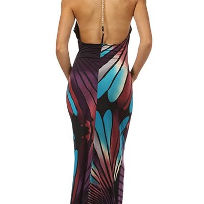 Embellished T-Strap Maxi Dress