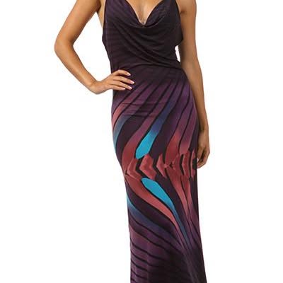 Embellished T-Strap Maxi Dress
