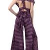 Convertible Striped Jumpsuit