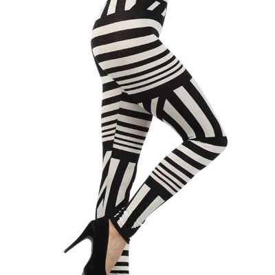 Black & White Geometric Leggings