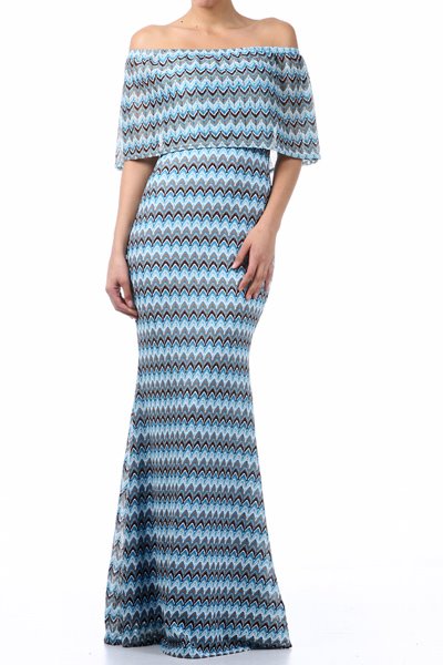 Off-Shoulder Maxi Dress